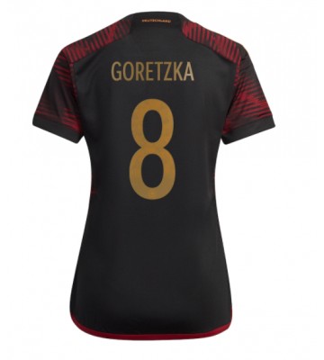Tyskland Leon Goretzka #8 Bortatröja Dam VM 2022 Kortärmad